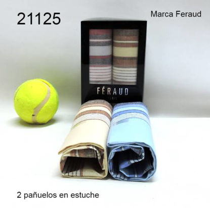 Imagen de PAÑUELO X2 DE HOMBRE EN ESTUCHE FERAUD 8.24